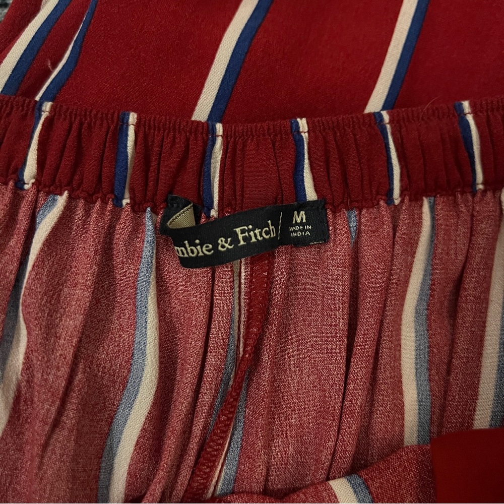 Abercrombie & Fitch Striped Wide Leg Palazzo Pants - Picture 3 of 7